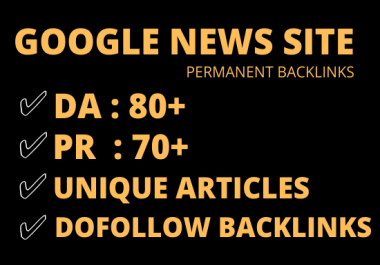 I will do guest post on da 80 google news site permanent dofollow link