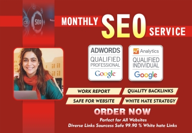 I will rank your website with monthly off page SEO service,  pro high quality backlinks