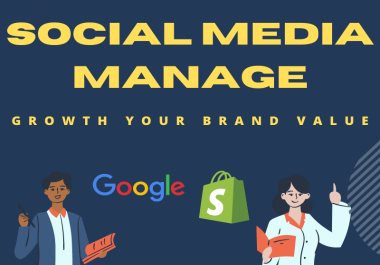 I will be your social media expert and growth manager