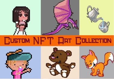 I will draw unique nft pixel art for you