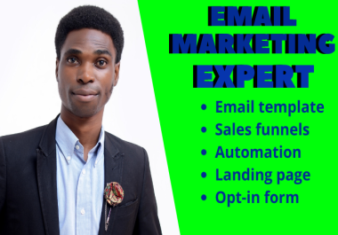 I will setup ecommerce email marketing flows & landing page in klaviyo,  activecampaign,  Mailchimp