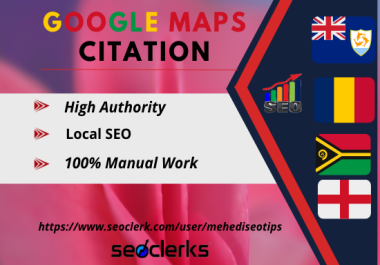 You will get a 700 google maps citation for local SEO and gmb page local citation