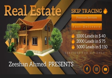 You Will Get Bulk Skip Tracing For Real Estate Business TLOXP