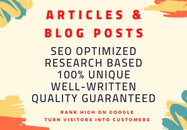I will write or rewrite SEO articles,  blog posts and site content in 24 hours
