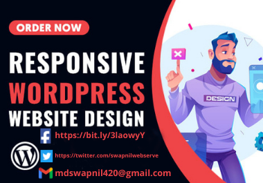I will do design responsive unique WordPress website using elementor pro