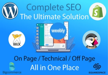 I will do complete SEO optimization with top ranking