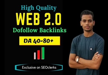 I will provide 20+ high authority web 2 0 backlinks SEO service