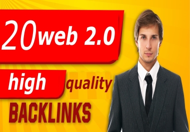 i Will Provide 20 web 2.0 high quality dofollow seo backlinks