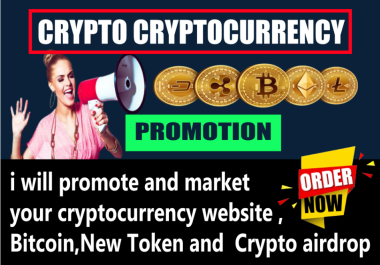 I will promote and advertise crypto,  bitcoin,  ico token and any coin among crypto users