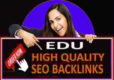 I will create 100 edu high quality manual SEO link building
