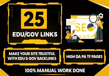 Create 25 EDU High DA PA Trustful Backlinks for SEO Success