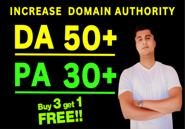 I will increase domain authority moz da 50+ pa 30+