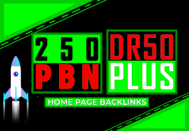 Get Google Top Ranking With 250 DR 50+ Home Page Permanent SEO Backlinks