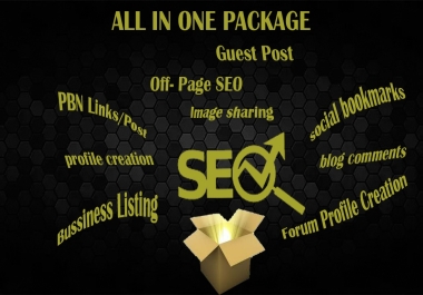 All in one SEO package,  Boost up your site rank now with this mega offer