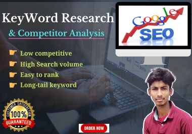 I will do profitable SEO keyword research and competitor analysis for top ranking