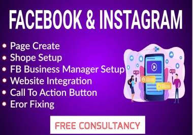 I will setup facebook business manager and create professional business page