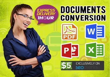 I Convert your 100 PDF files to Excel,  word files