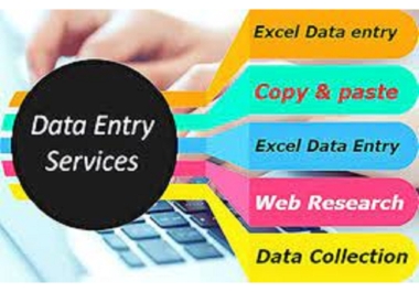 Data Entry / Data web research / data mining / scraping
