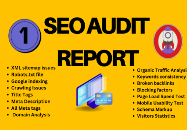 I will get an expert SEO audit report and competitor website analysis to boost websites