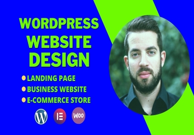 I will do responsive wordpress website design,  ecommerce website