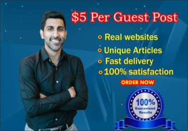 Guest post with High quality Backlinks