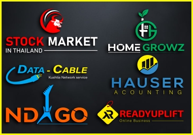 2 Concepts MODERN and EYE-CATCHING Logo Design in 12 Hours