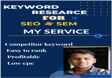 I will bring you the best keyword from different sites for SEO and SEM