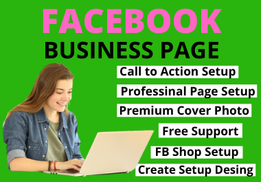 I will design and facebook business page creation and setup