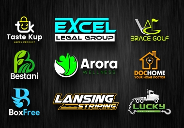 I will design 2 professional modern logo for your business