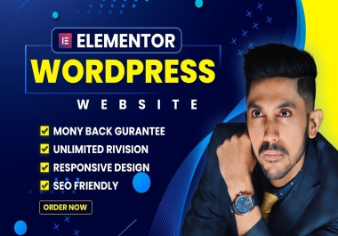 Create elementor website design elementor wordpress website