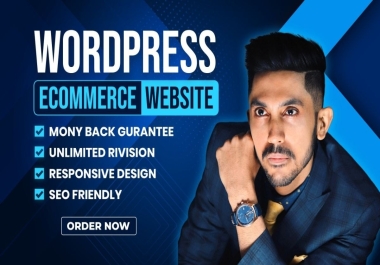 Create ecommerce website design wordpress website woocommerce store