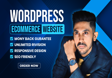 Create ecommerce website design wordpress website woocommerce store