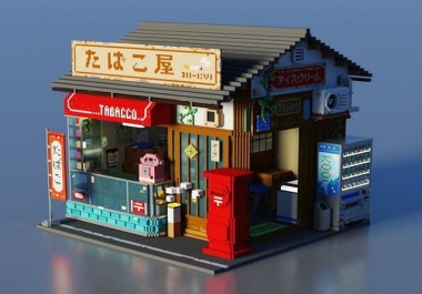 I will design unique 3d voxel character,  voxel art