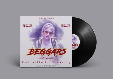 I will design an album cover art or mixtape cover or cd album cover