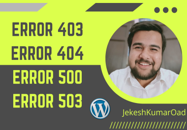 fix 403,  404,  500,  503 errors in wordpress website