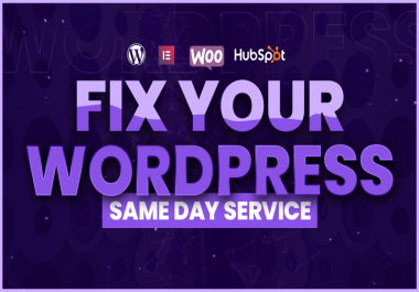 I will fix issues from your wordpress website