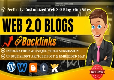 Skyrocket Your Website's SEO with our Premium 20 High-Quality,  Handmade Dofollow Web 2.0 Backlinks