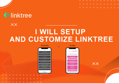 I will setup and customize linktree,  taplink,  beacons and linkpop