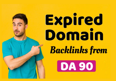 I will do expired domain research having backlinks from authority site