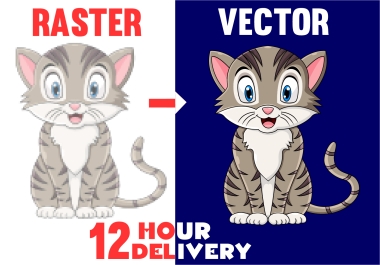 I will convert drawing into digital art,  vector tracing logo and image