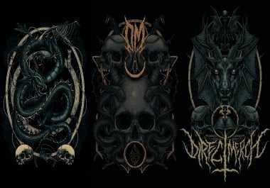 I will draw detailed and professional dark art