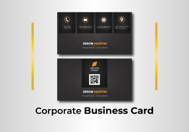 I will Create Professional Corporate Business Card Design