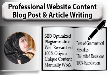 I will write creative and professional SEO content for your website or blog