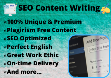 I will be your SEO website content or blog writer