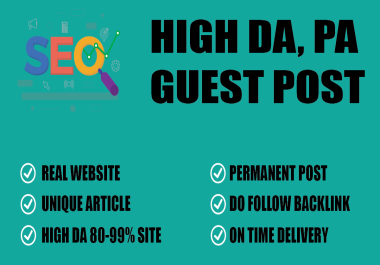 Build 15 Unique Guest Post and High Quality Backlink