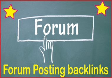 provide 50 HQ forum profile do follow backlinks with extra keyword