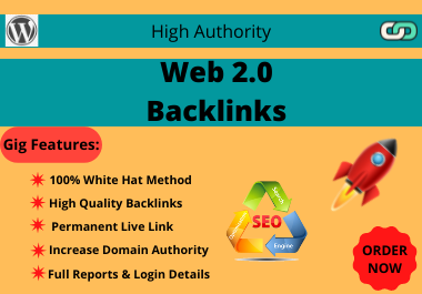 I Will Create 25 High Authority Web 2.0 SEO backlinks for Boost Google Ranks