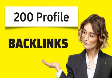 I Will Create 200 Profile Backlinks For You
