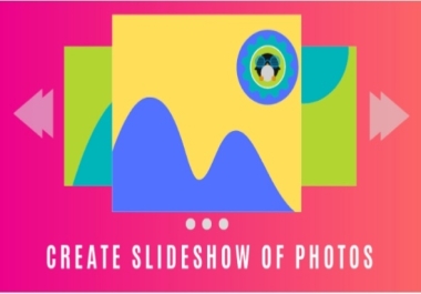 Customized slideshows with background music