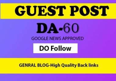 I will publish high quality guest post